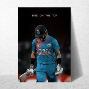 'Rise on the top' Virat Kohli Cricket Wallposters