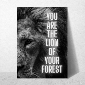 Lion Quotes Wall Poster